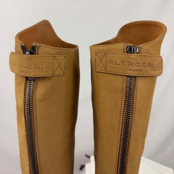 CLERGERIE Paris Canada2 Nubuck Leather Tall Riding Style Boots US 8/EU 3… - Picture 5 of 15